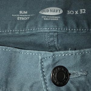 Slim Built-In Flex Five-Pocket Brushed-Twill Pants